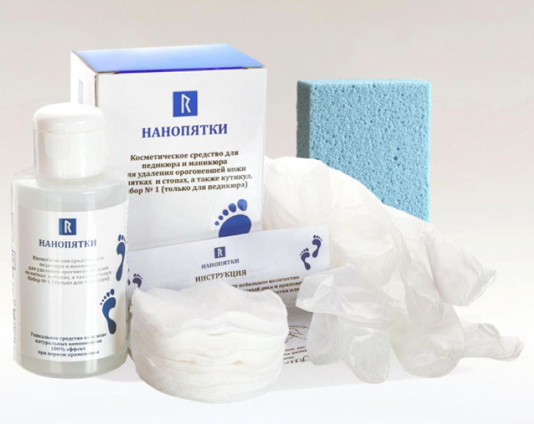 НаноПятки. Unique Means for feet: removal of rough skin, cracks, calluses.