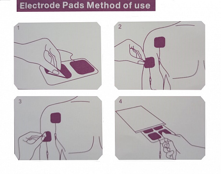 2 PCs Pin Electrode Pads with Connecting Cable for Denas PCM